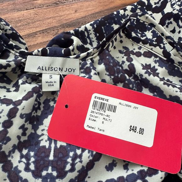 NEW Evereve Allison Joy Mabel Tank Top Patterned Size Small Boho Sleeveless - Picture 4 of 12